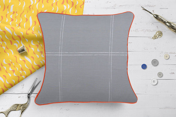 Orange Piping-Cushion Covers Pack of Two