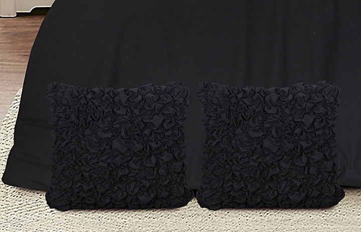 black bed sheets