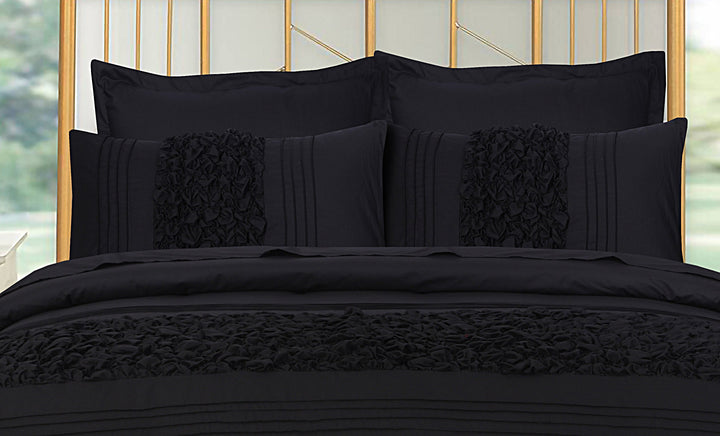 black bed sheets