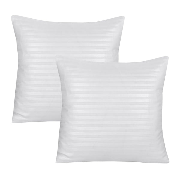 White Stripe-Cushion Covers Pack of Two