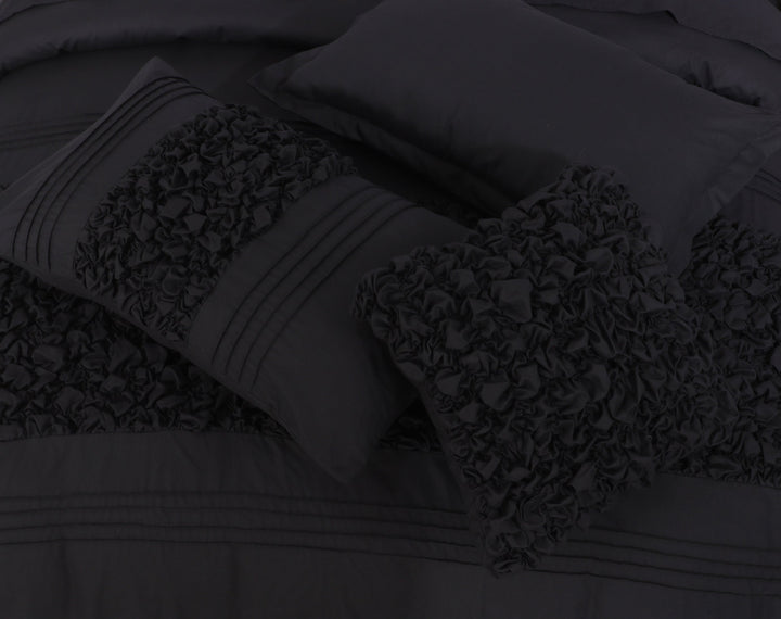 black bed sheets