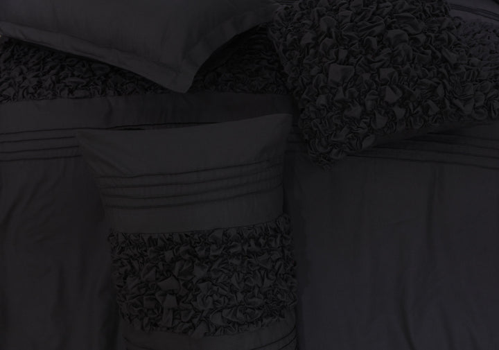 black bed sheets