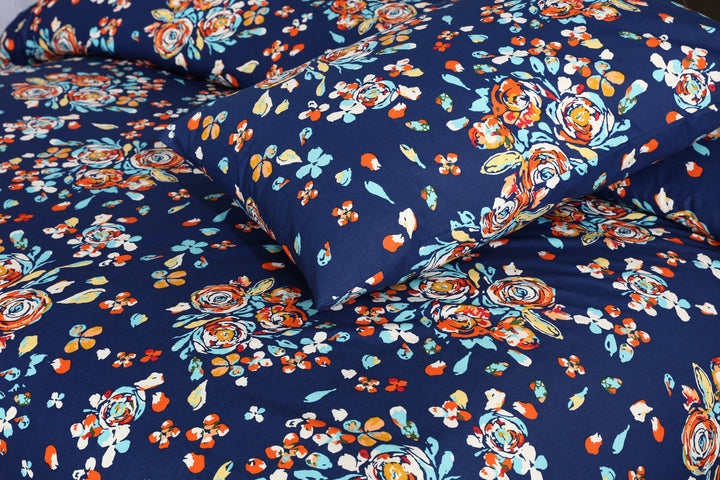 blue printed bedsheets online in pakistan