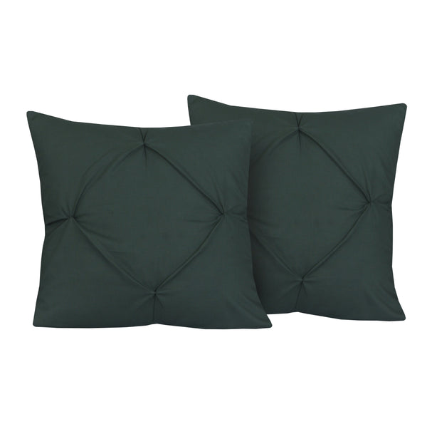 Castleton Green Pin Tuck-Cushion Covers Pack of Two