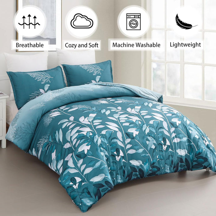teal blue floral printed bed sheets in pakistan