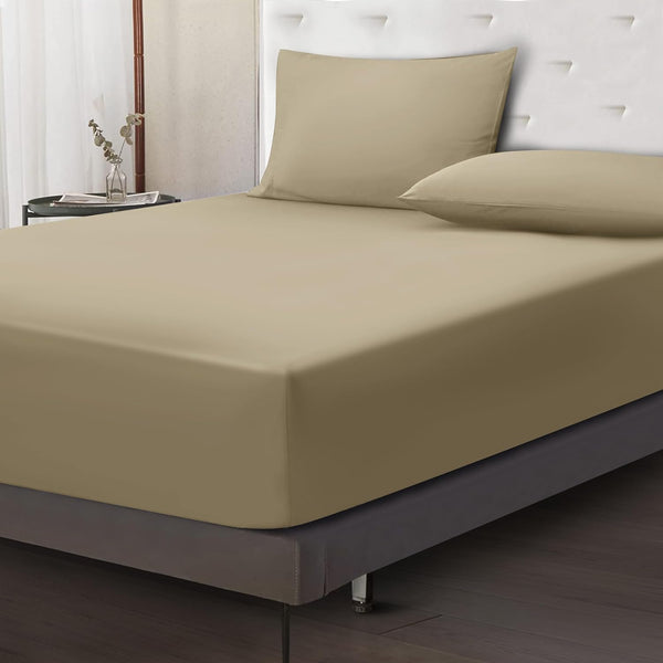 Ferrera Beige-Fitted Sheet Set