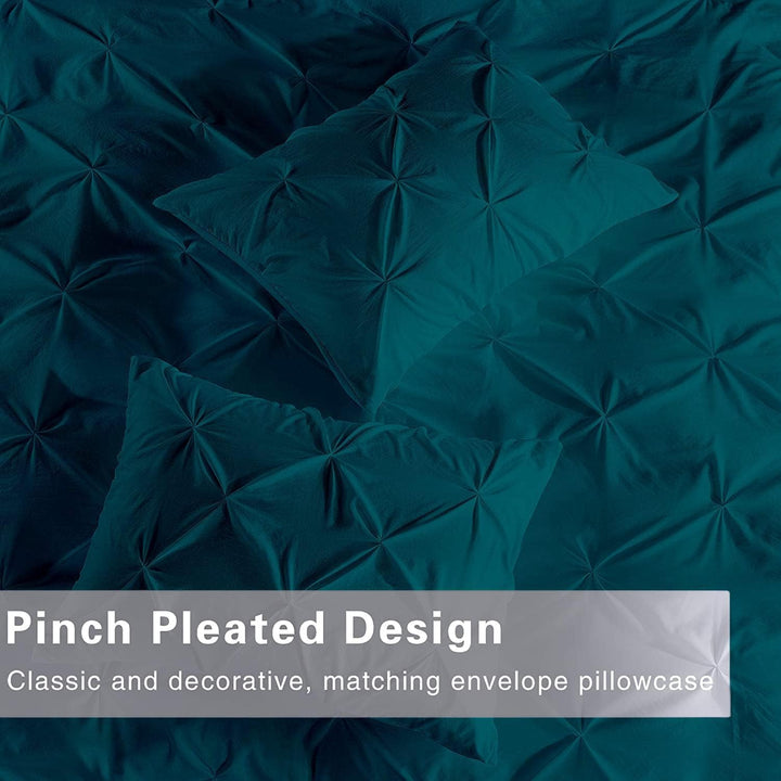 teal pin tuck luxury duvet covers king in pakistan