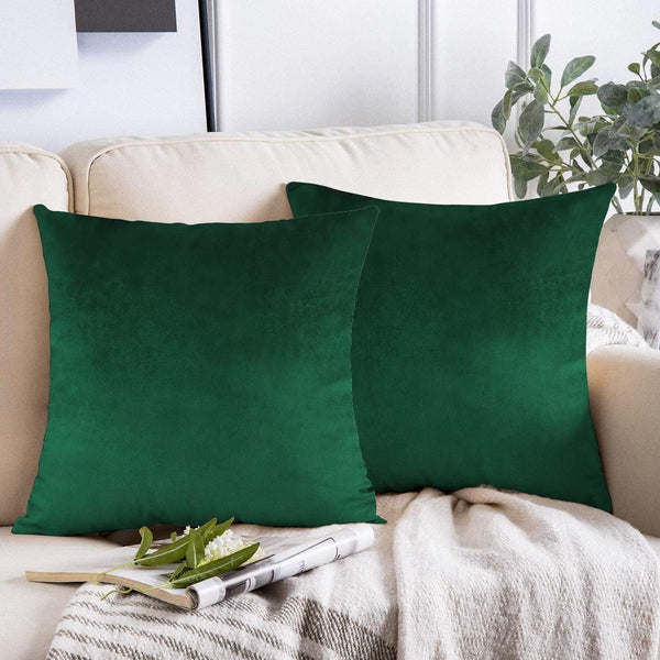 Green-Velvet Cushion Covers