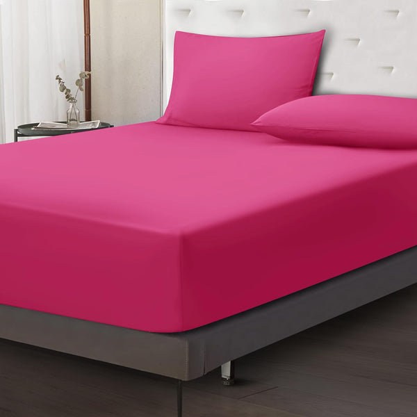 Ferrera Hot Pink-Fitted Sheet Set