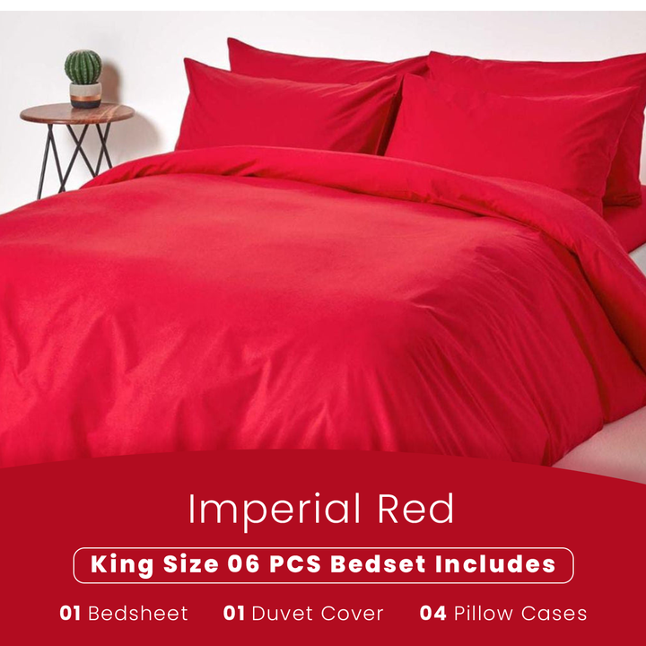 Red duvet and cover set in pakistan