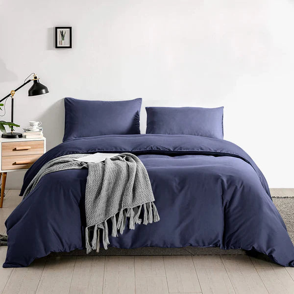 Ferrera Navy Blue-Bed Set