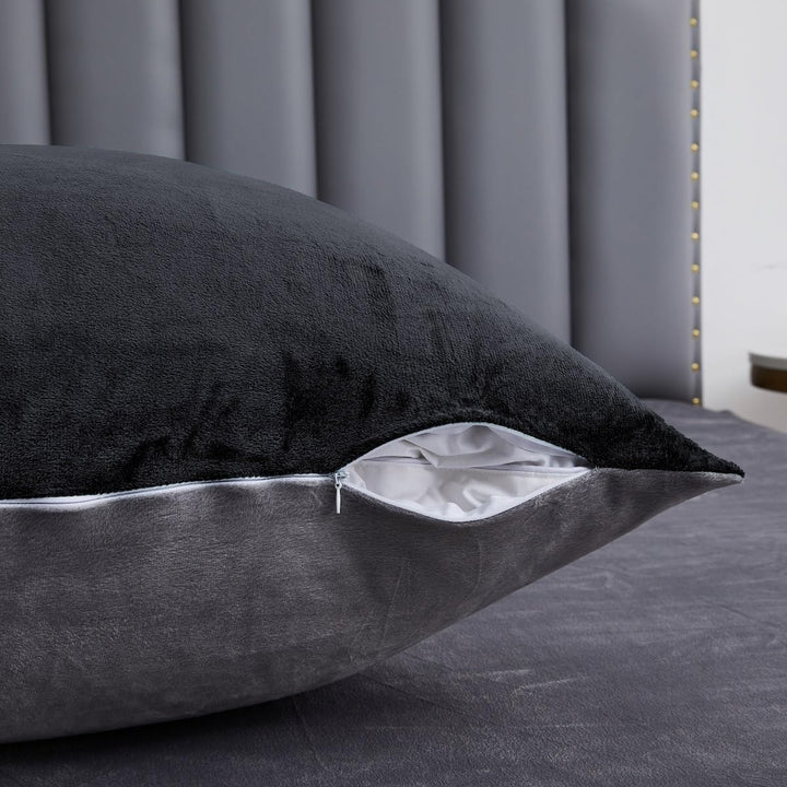 black sheets bed