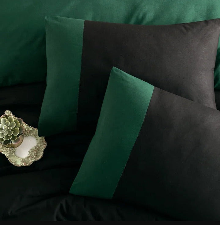 black bed sheets