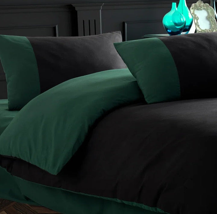 black bed sheets