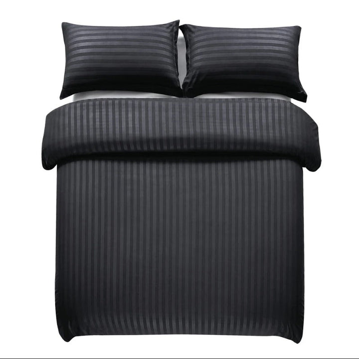 black bed sheets
