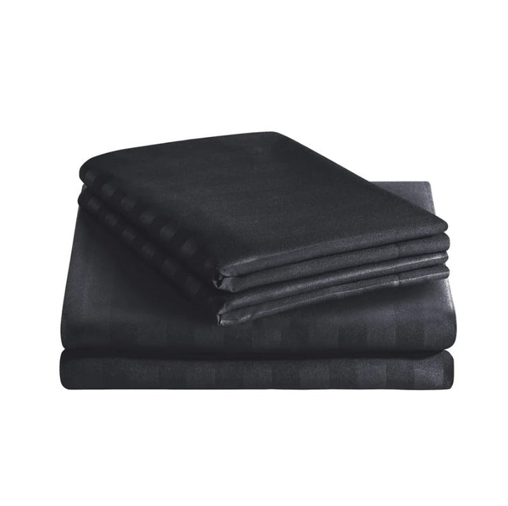 black bed sheets