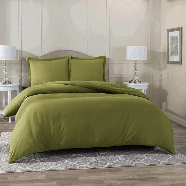 Olive green duvet set in pakistan