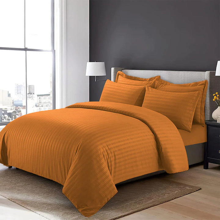 orange duvet and cover set